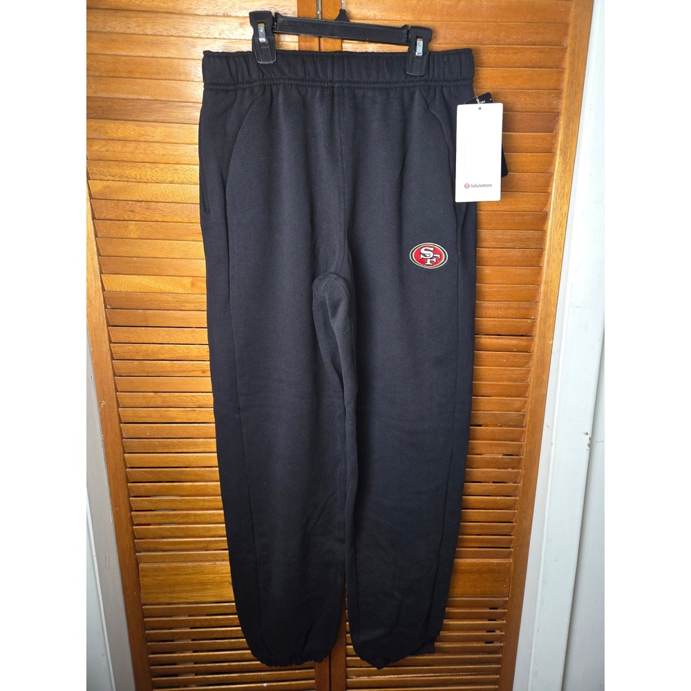 San Francisco 49ers Lululemon Scuba Mid-Rise Oversized Jogger Black Small NWT
